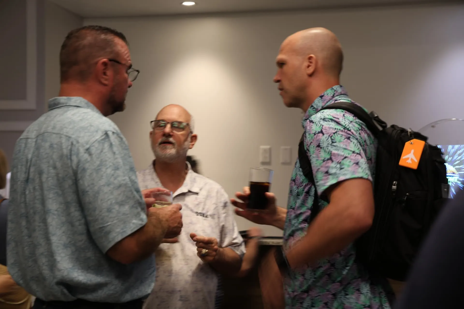 Topflight agents networking at an event