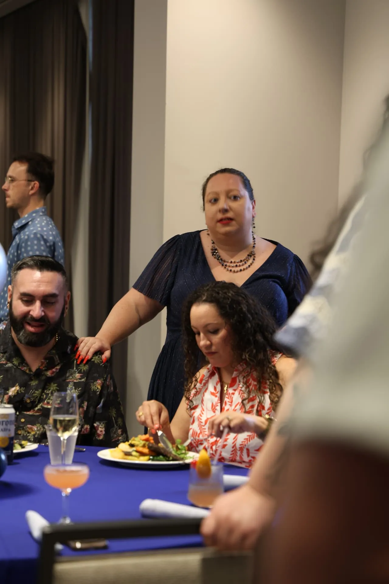 Topflight agents at an event dinner